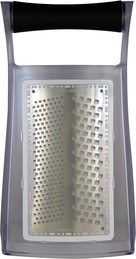 Jaccard Fine Grater, Rasp-Style Stainless-Steel Hand Grater with MicroEdge Technology, 1.5 x 1 x 16 inches