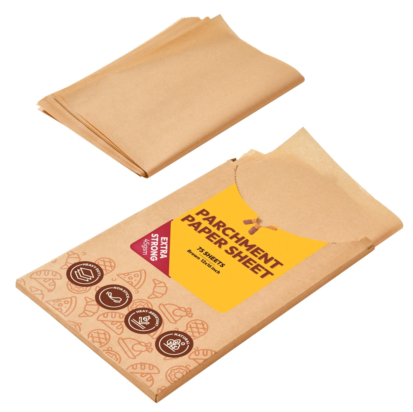 Katbite Parchment Paper Baking Sheets, 265 Pcs, 10x15 Inch, Heavy Duty