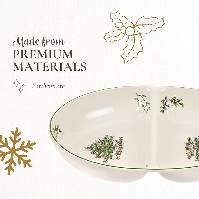 Spode – Christmas Tree – Spode Christmas Tree Divided Dish