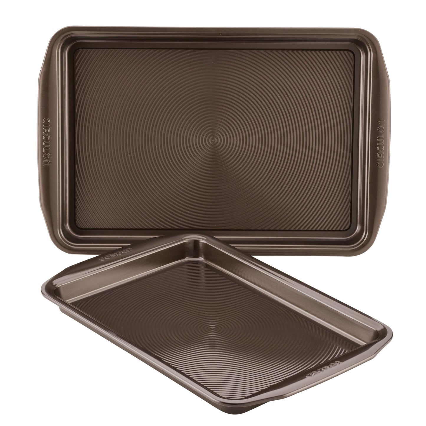 Circulon Nonstick Bakeware Set with Nonstick Cookie Sheet / Baking Sheet and Cooling Rack - 2 Piece, Chocolate Brown
