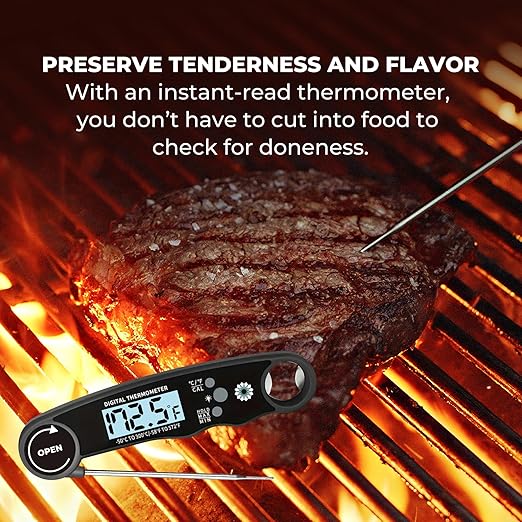 Cathy Yoder Digital Meat Thermometer, Instant Read Food Temperature Probe