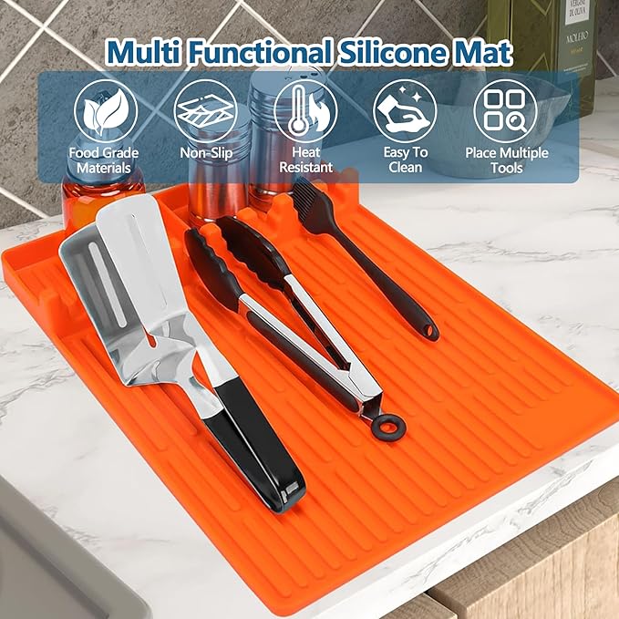 MAXTBEE Silicone Griddle Mat for Blackstone - BBQ Grill Accessory