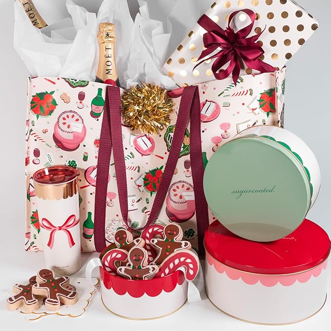kate spade new york Round Cookie Tin Set of 3, Hey Sweets