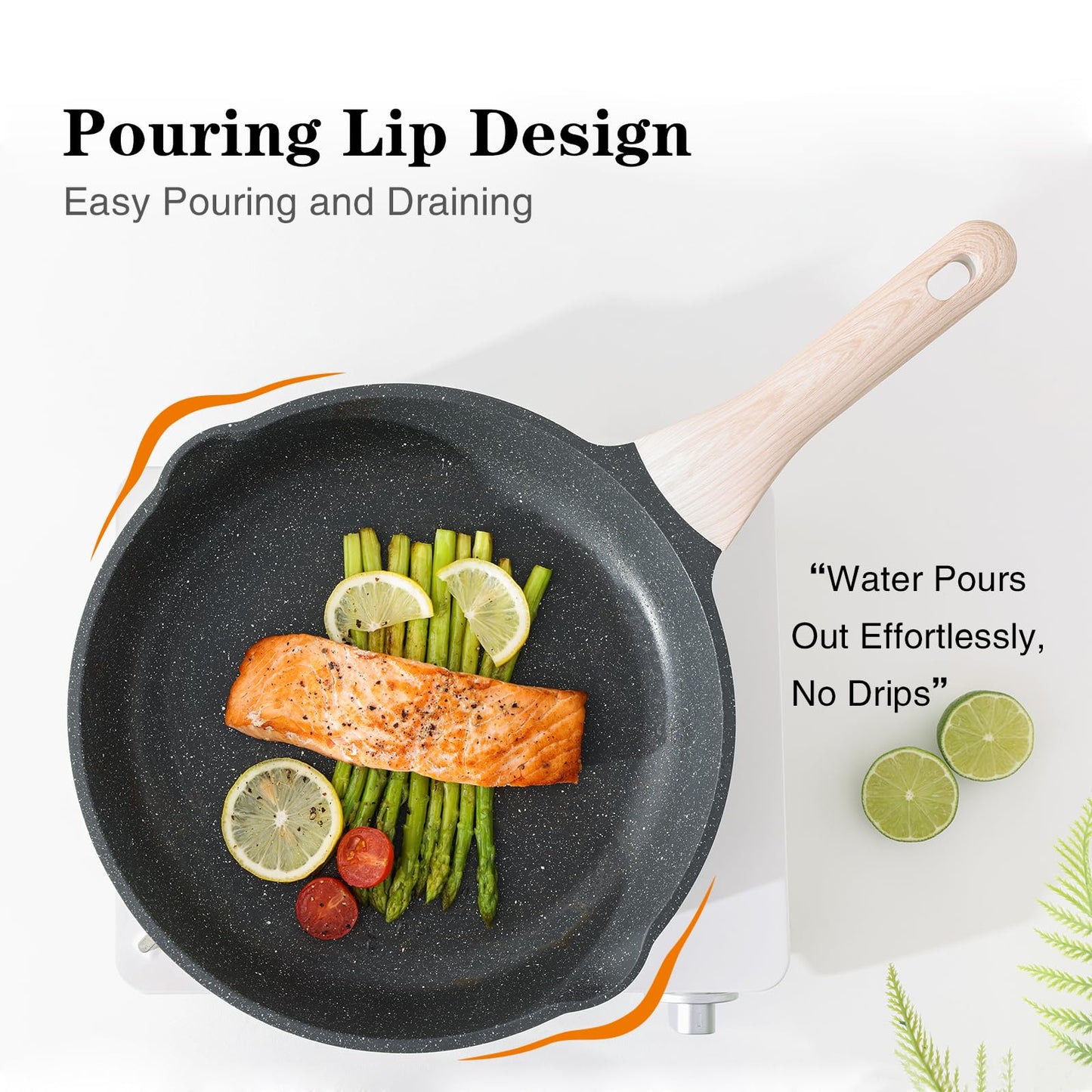 Kordisen Non Stick Frying Pan Skillet, 8 inch Small Egg Pan