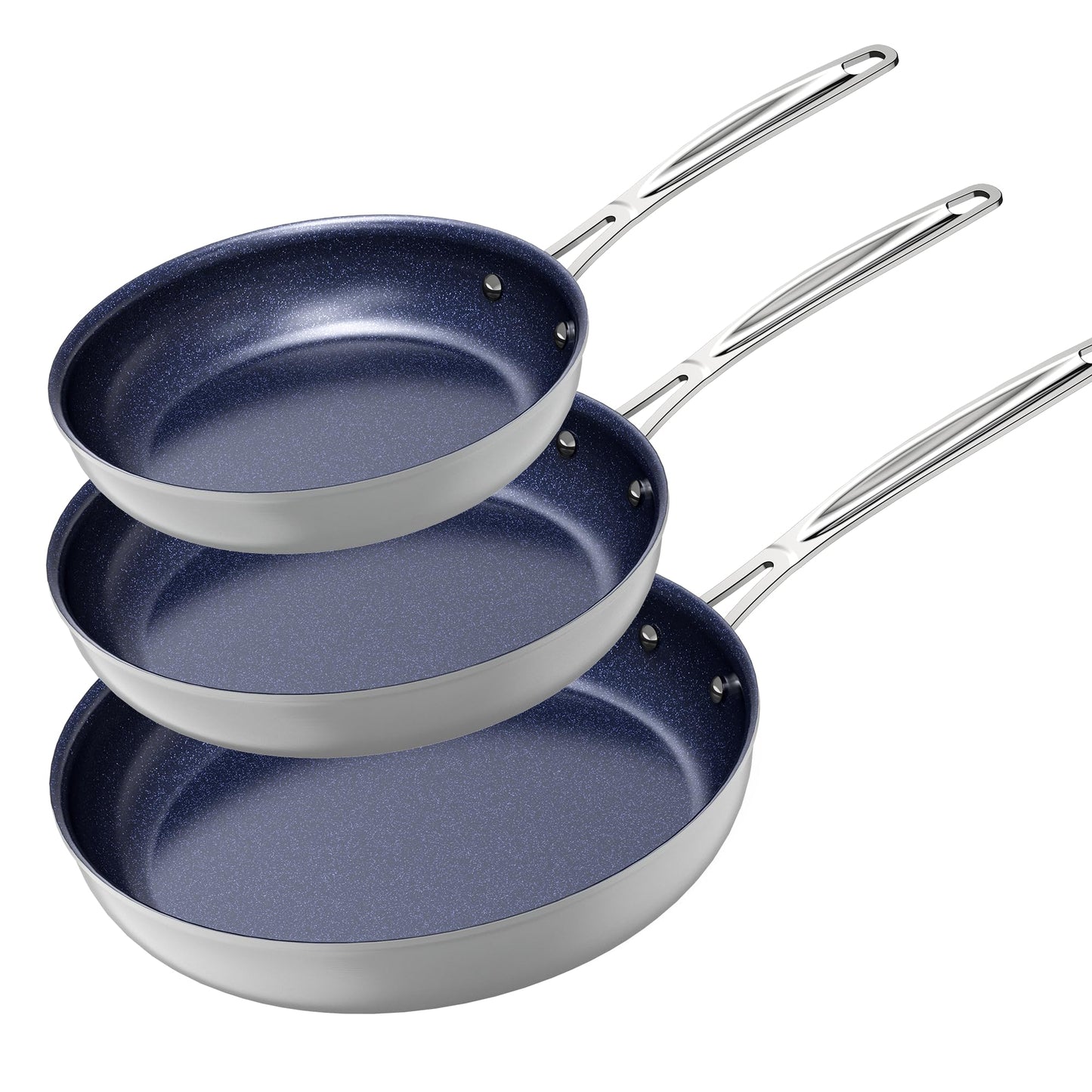 Nuwave Healthy Duralon Blue Ceramic Nonstick Coated 9pc Cookware Set