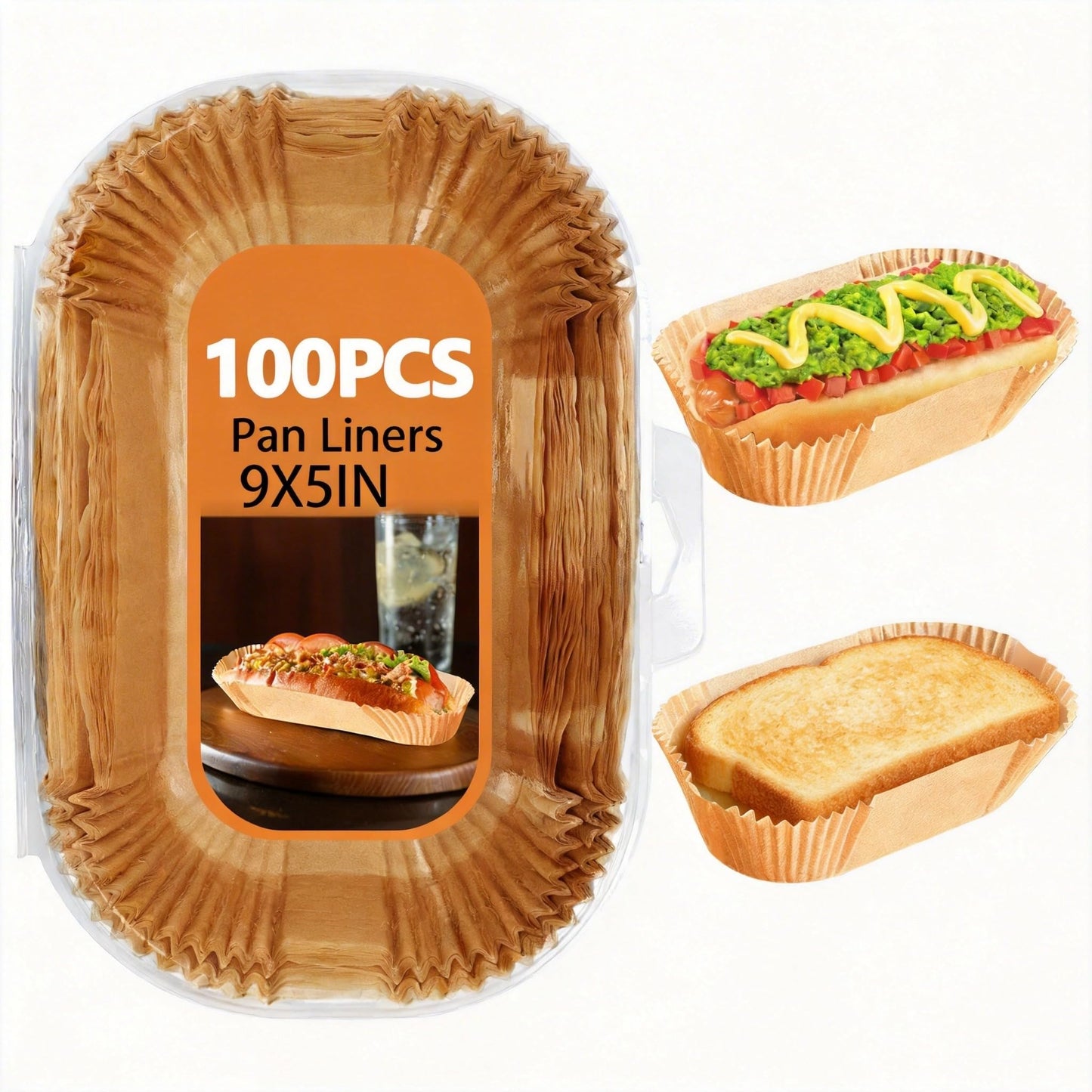 10 Inch Air Fryer Liners Disposable, 100 PCS Square Parchment Paper Liners