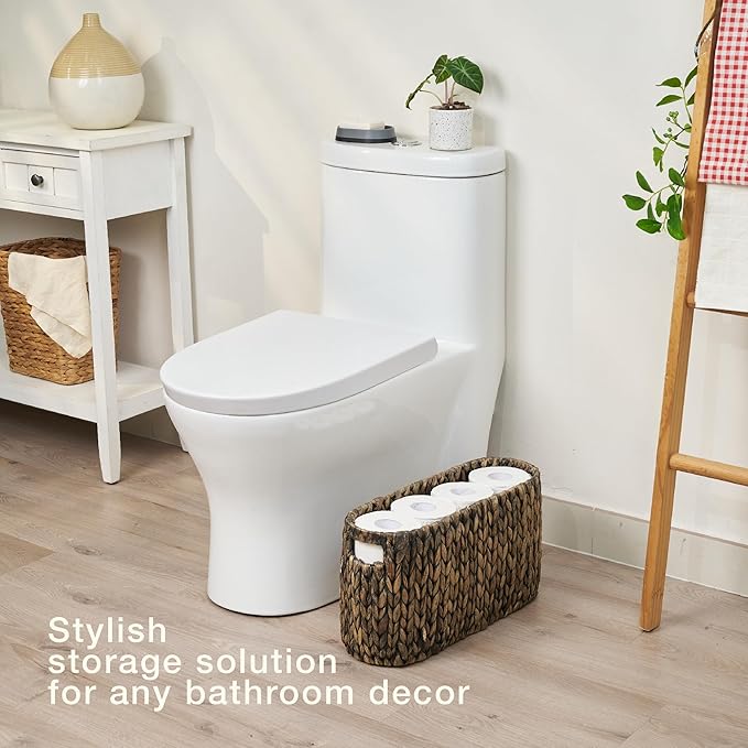 Black Toilet Paper Storage Basket