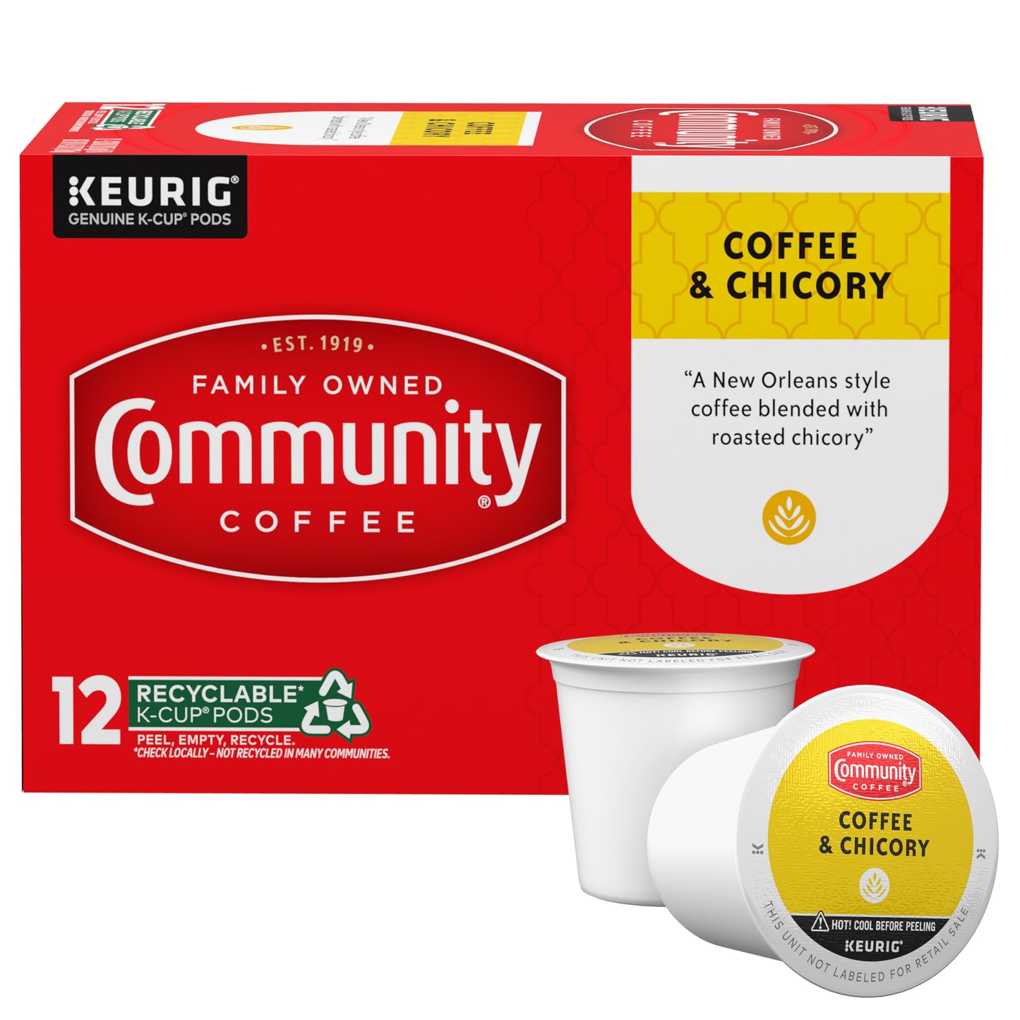 Community Coffee Grandma's Sugar Cookie Keurig K-Cup Pods, Limited Edition Holiday Flavor, Natural Ingredients, 10 Count (Pack of 6)