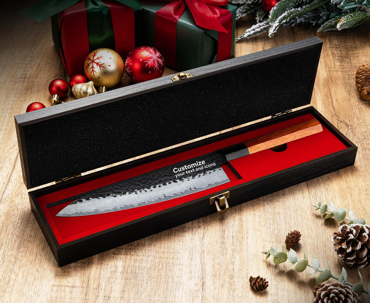 YONOVAK 8'' Chef Knife，German Ultra Sharp Kitchen Knife Gifts for Women/Men