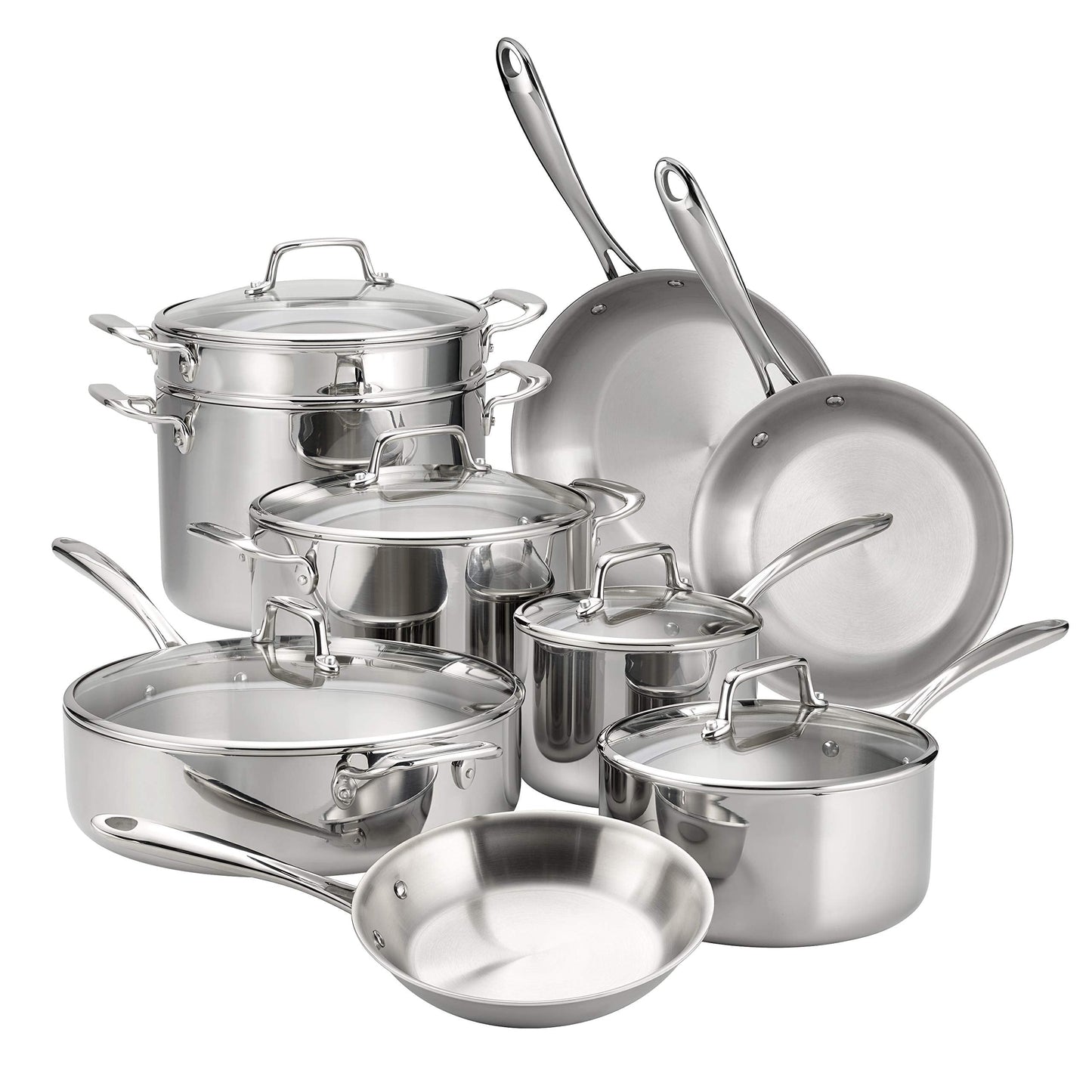 Tramontina Boston Tri-Ply Clad Stainless Steel 8-Inch Small Frying Pan