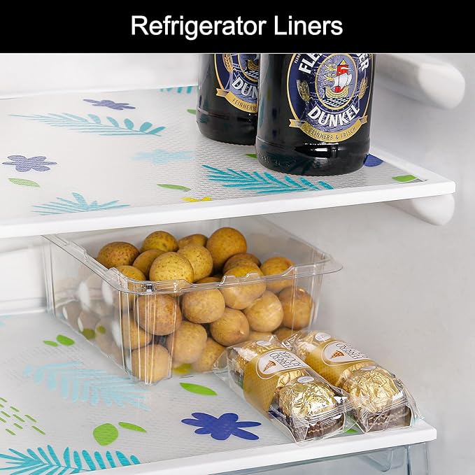Cooyes Shelf Liner – Premium Non-Adhesive Cabinet & Drawer Liner for Kitchen – Waterproof Shelf Paper with Modern Pattern – Durable EVA Cabinet Mat – Easy to Cut （12" W x 120" L）