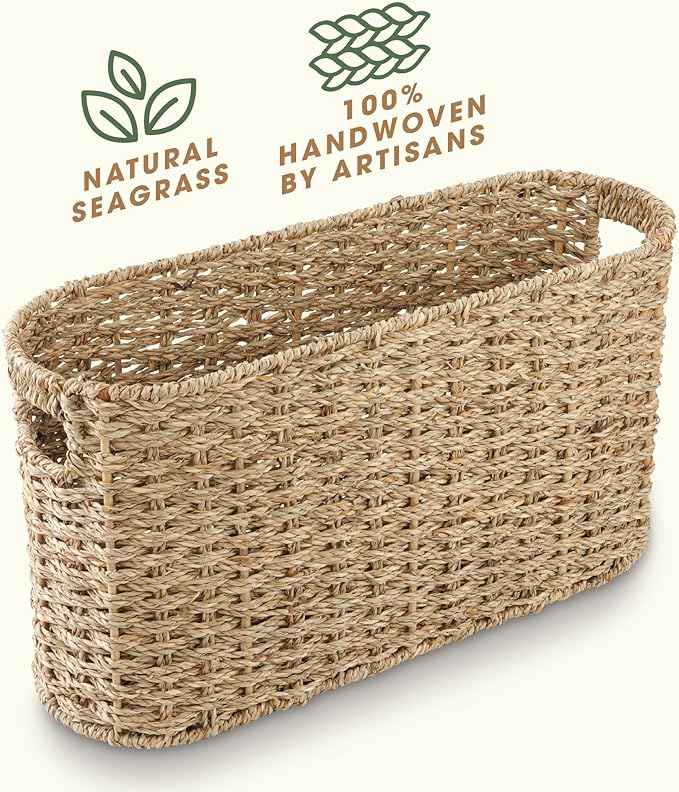 Seagrass Toilet Paper Storage Basket