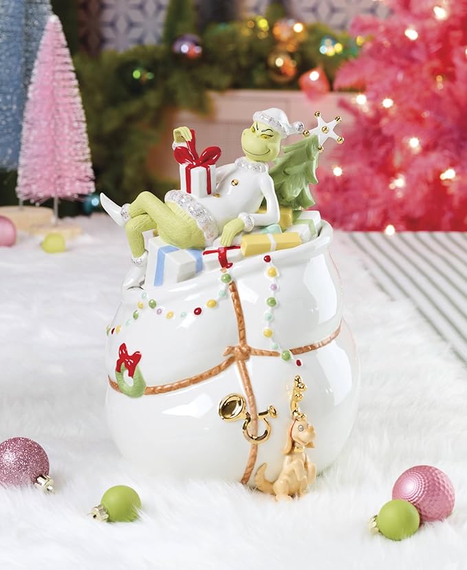 Lenox Merry Grinchmas Christmas Cookie Jar