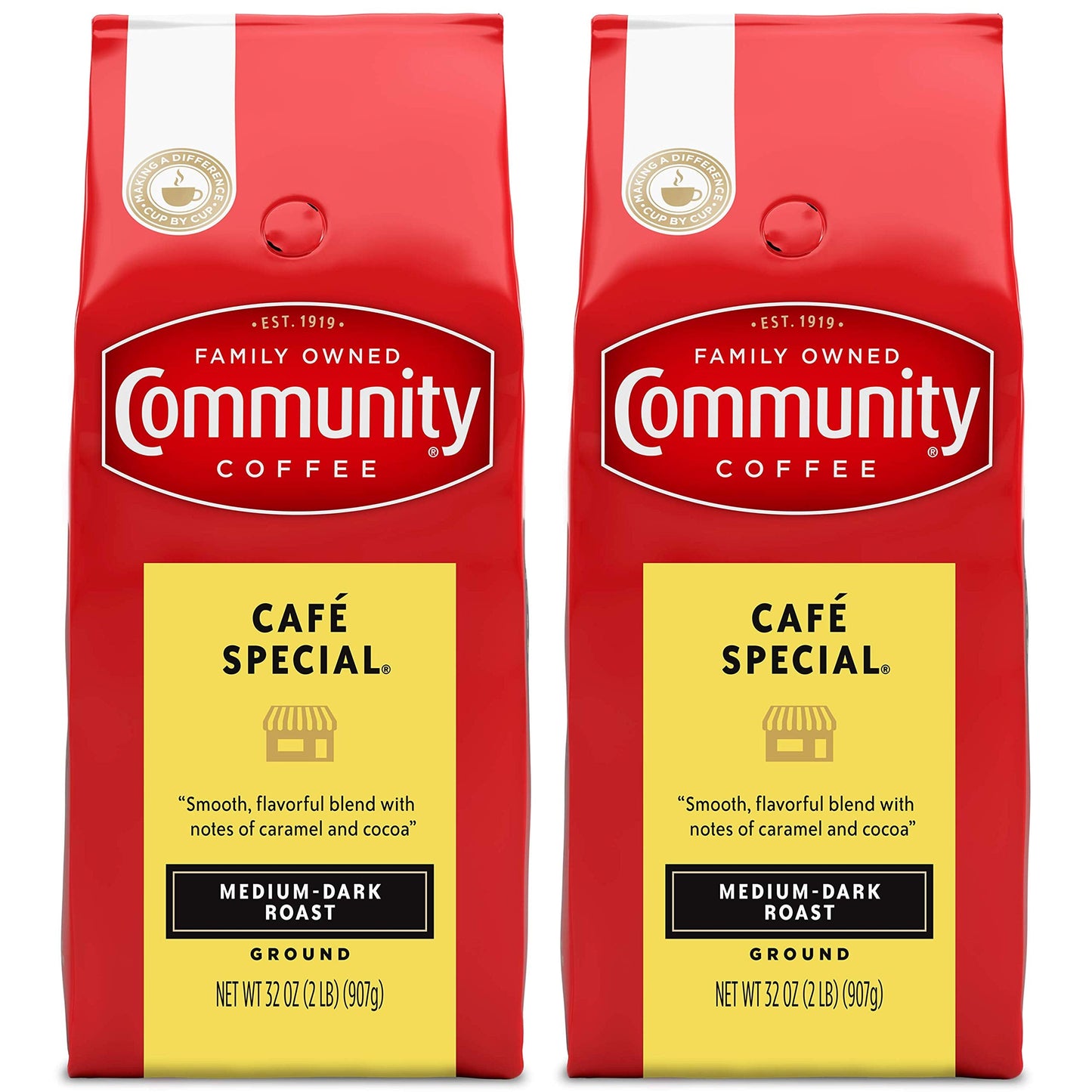 Community Coffee 100% Colombia 72 Ounce, Medium Dark Roast Ground Coffee, 12 Ounce (Pack of 6)