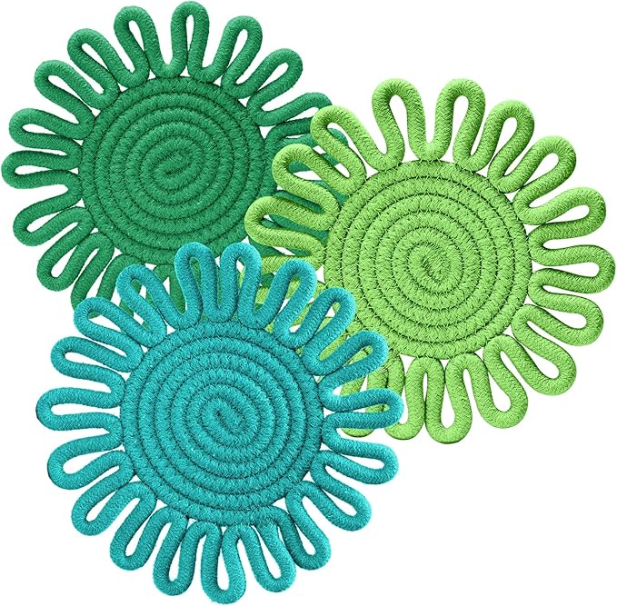 7.5" Trivets for Hot Dishes, 3 Pack Trivets for Hot Pots and Pans