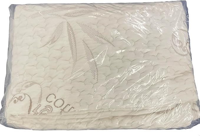 FoamRush 6-Inch (48" x 75") Bunk, Soft, Fitted, Zippered Mattress Cover Replacement, Premium Cotton, Waterproof, Non Skid Bottom, Mattress Pad Cover, Mattress Not Included