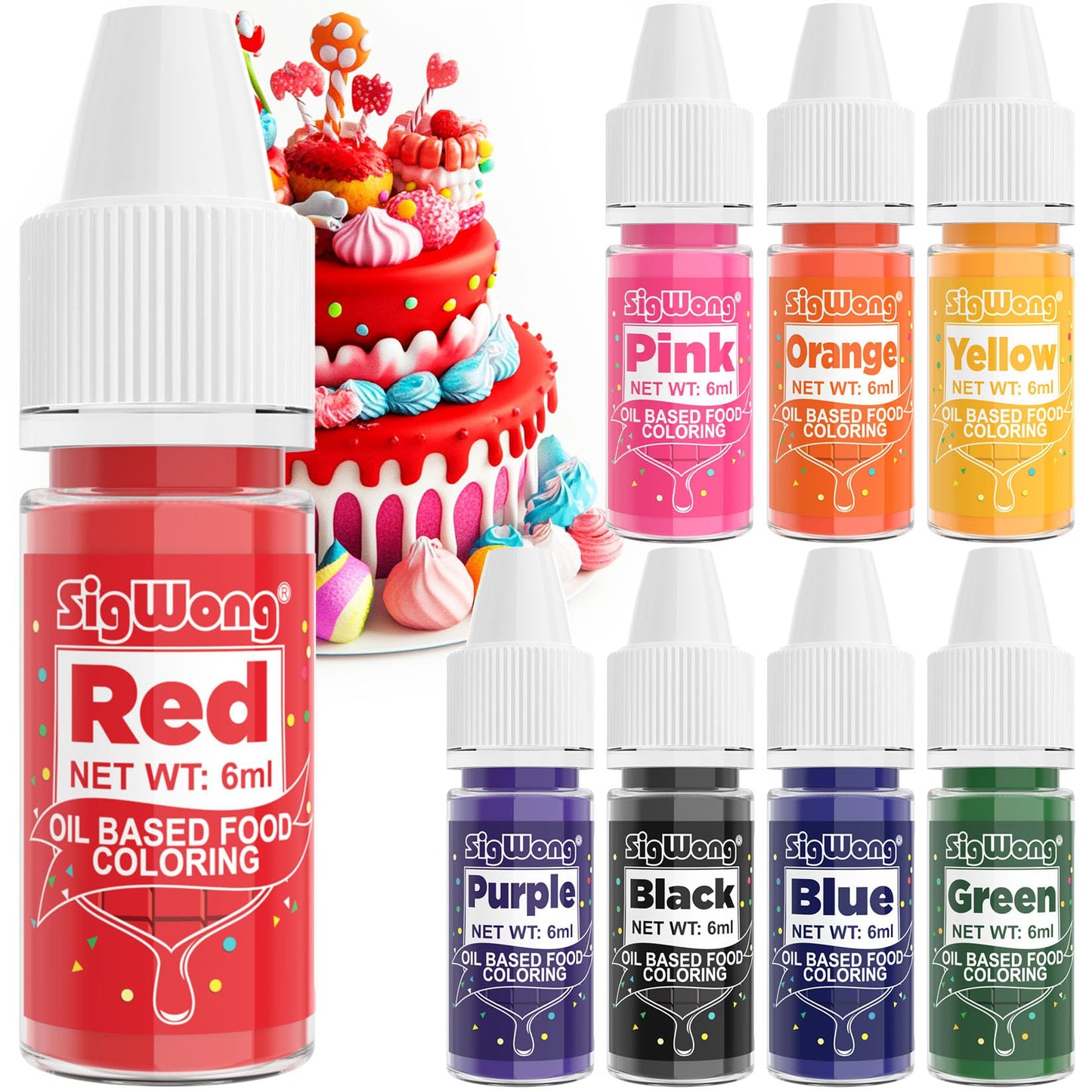 Food Coloring - 36 Colors Liquid Food Dye Set, Concentration Food Color for Cake Decorating, Baking, Easter Egg, Icing, Fondant, Cooking, Slime Making Kit and DIY Crafts - 0.45oz/Bottles