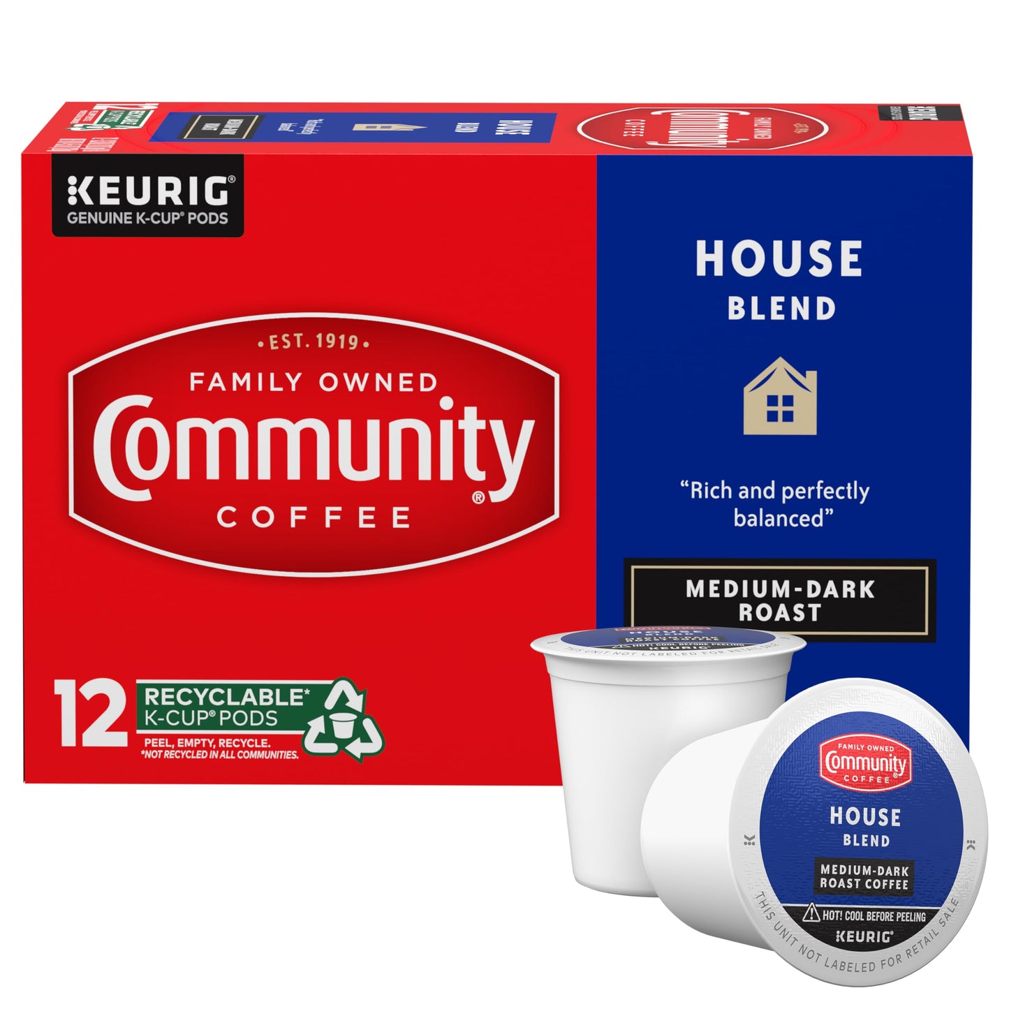 Community Coffee Grandma's Sugar Cookie Keurig K-Cup Pods, Limited Edition Holiday Flavor, Natural Ingredients, 10 Count (Pack of 6)