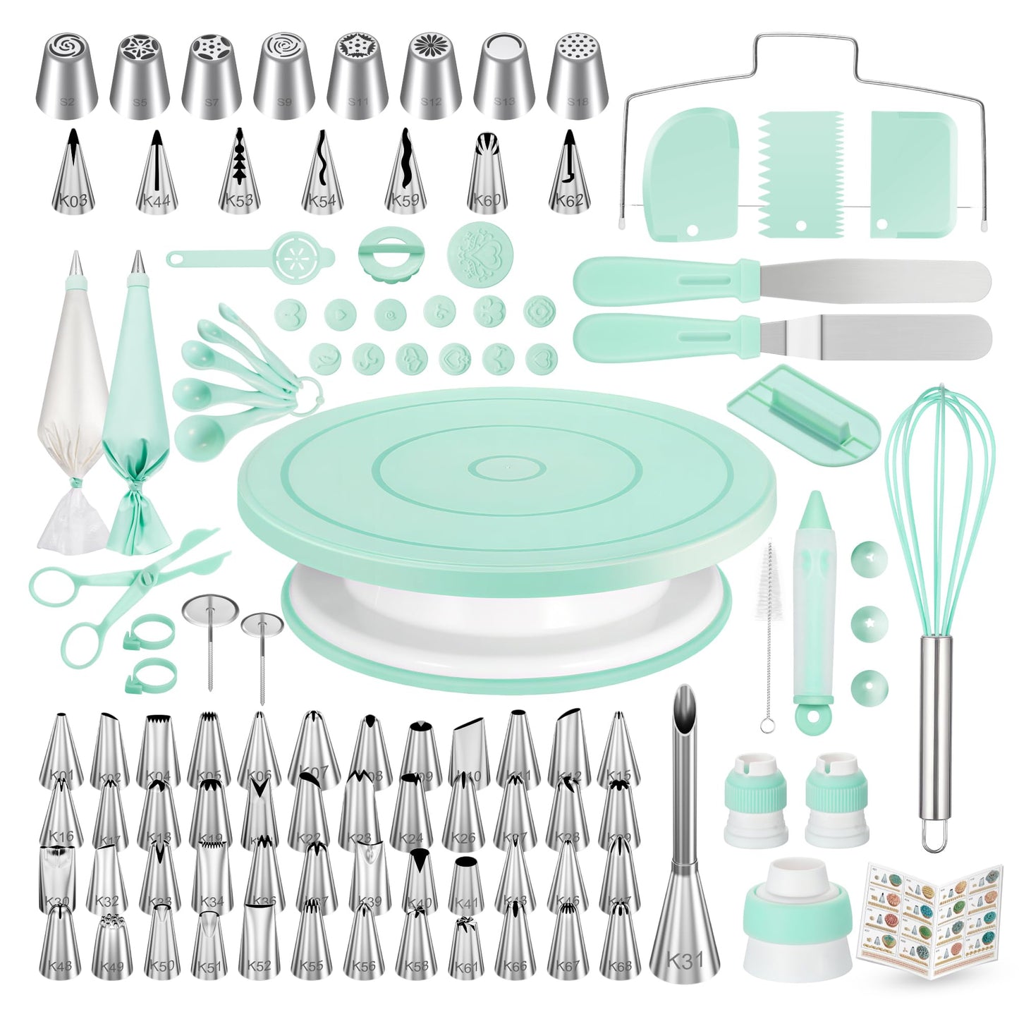 Kootek 158 Cake Decorating Kit Baking Supplies Tools for Beginners & Pros