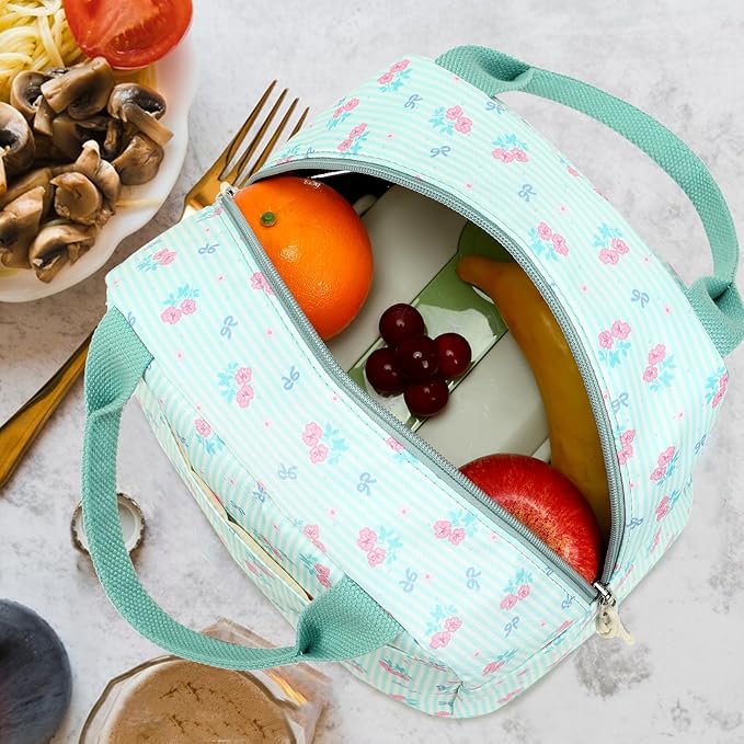 Bluboon Lunch Box for Women Cute Lunch Bag Reusable Insulated Lunch Bags Large Capacity Lunchbox Cooler for Work Picnic or Travel