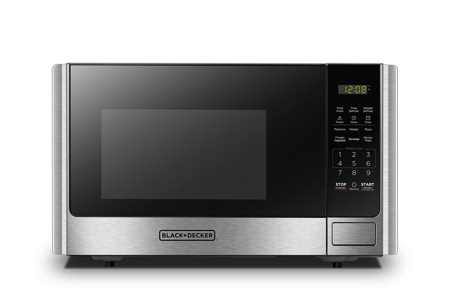 BLACK+DECKER Countertop Microwave Oven, 0.9 Cu.Ft, 900W, Stainless Steel