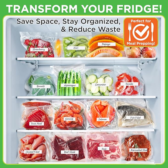 NutriChef Automatic Vacuum Air Sealing System for Food Preservation with Starter Kit, Compact Design, Lab Tested, Dry & Moist Food Modes with Led Indicator Lights, Silver