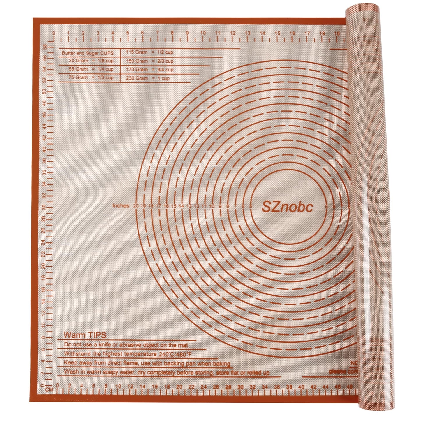 Silicone Pastry Mat 34X26 inch Baking Mat for Rolling Dough