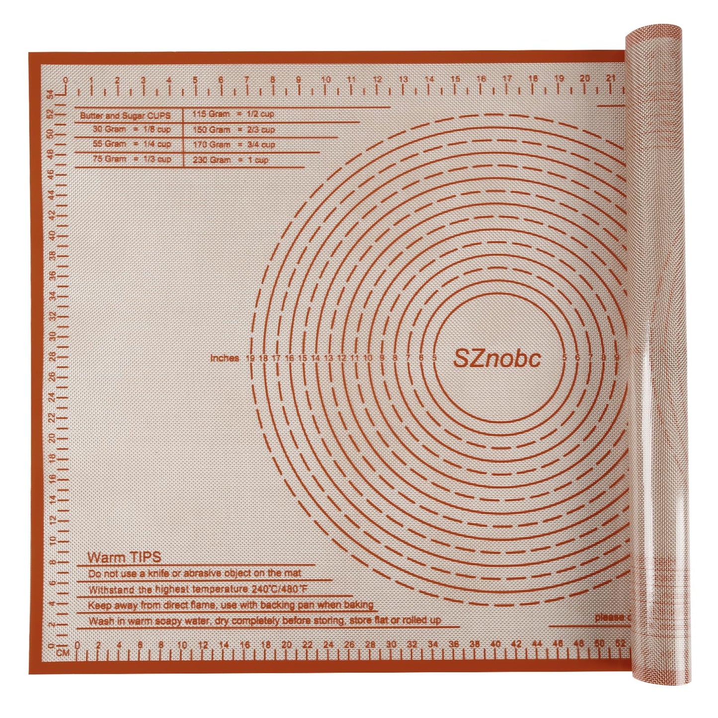 Silicone Pastry Mat 34X26 inch Baking Mat for Rolling Dough