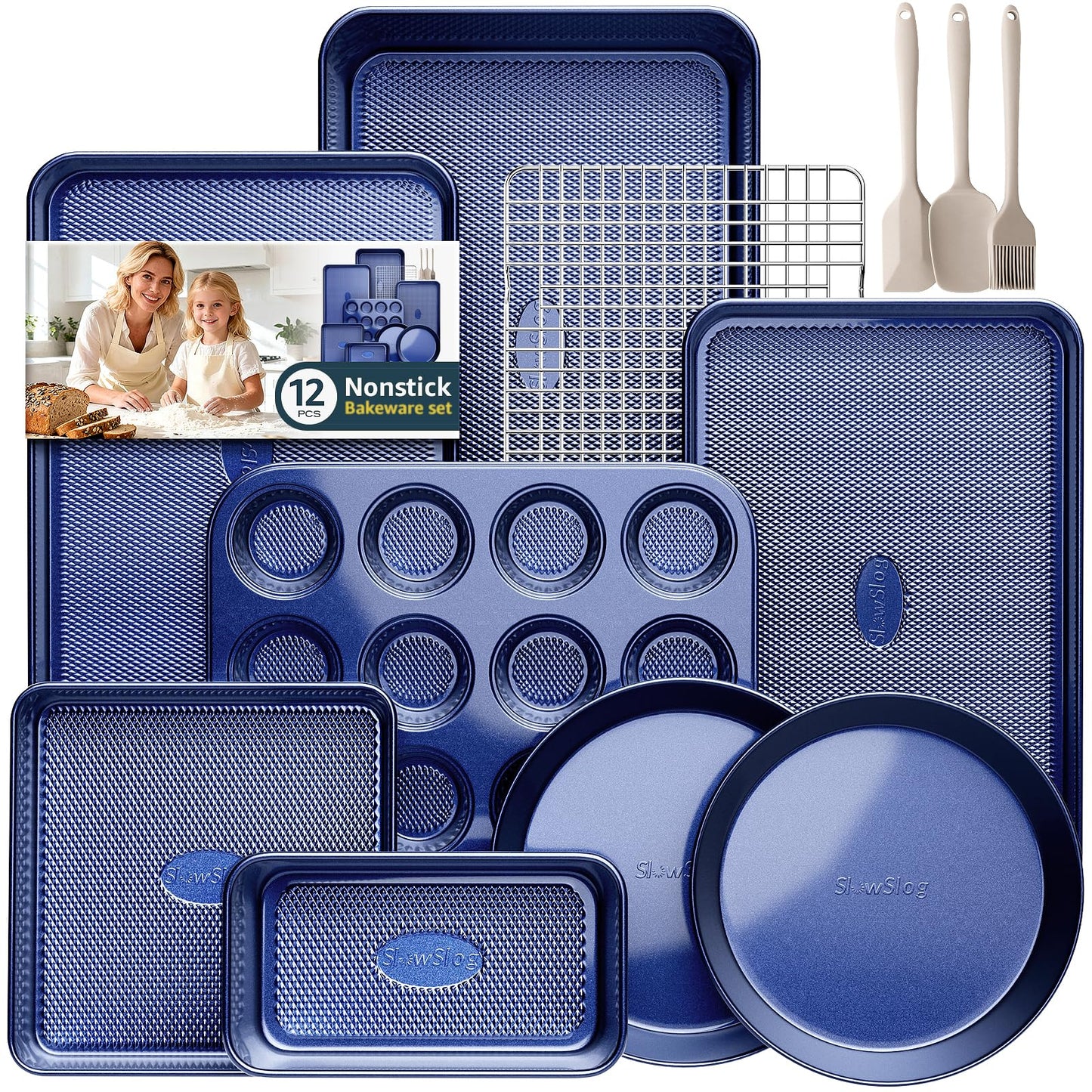 Baking Pans Set 8-Piece Bakeware Sets, Baking Sets for Cooking Oven Pan Set
