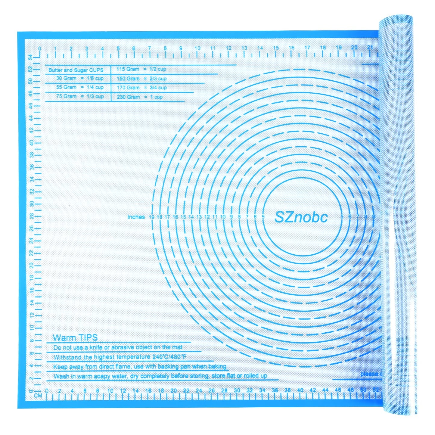 Silicone Pastry Mat 34X26 inch Baking Mat for Rolling Dough