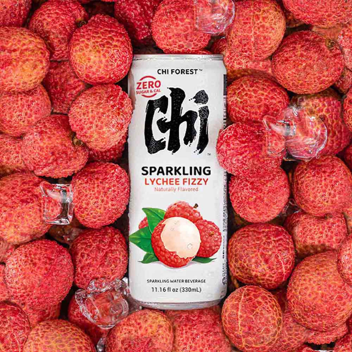 CHI FOREST Mango Sparkling Water Beverage, Zero Sugar Drinks, Zero Artificial Flavor, 11.16 fl oz Cans (Pack of 24)