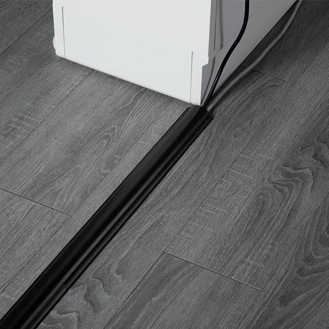 ZhiYo Cord Hider Floor 68in, Rigid PVC Floor Cord Cover, Hard PVC Floor Wire