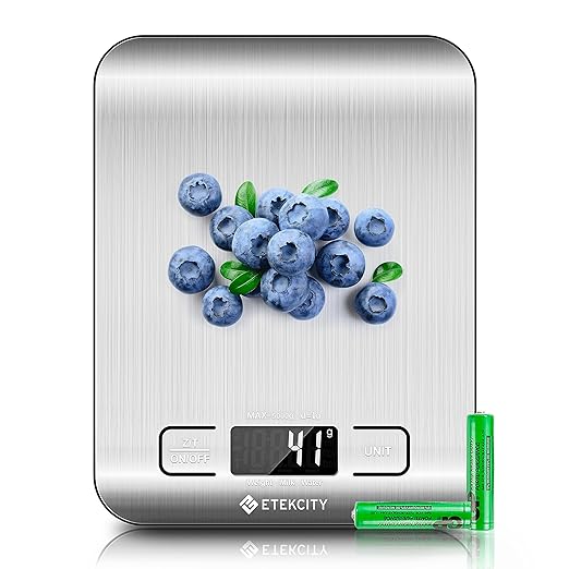 Etekcity Food Kitchen Scale, Digital Grams and Ounces, Medium