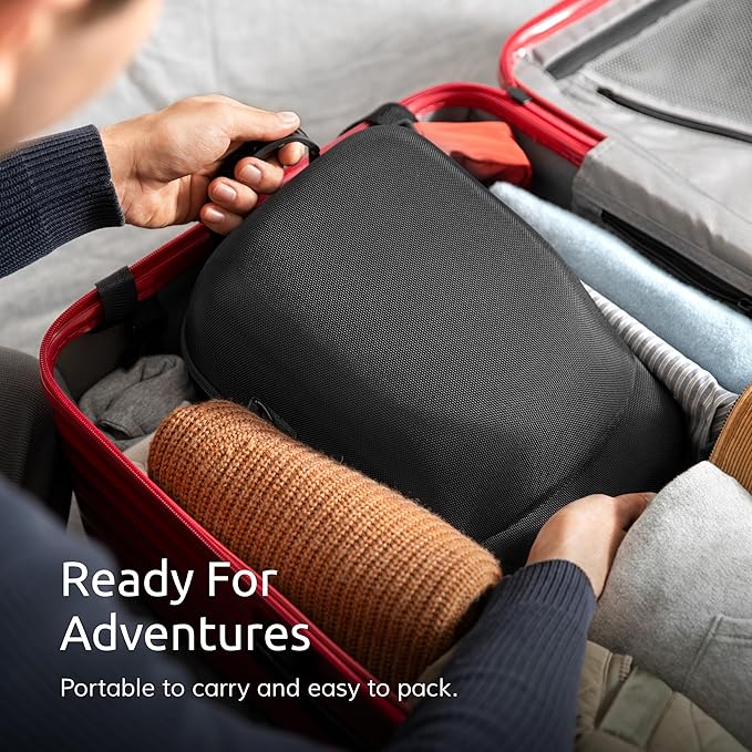 Hard Hat Travel Case – Storage for Baseball Caps with Carrying Handle and Adjustable Shoulder Strap, Hat Organizer Protects up to 6 Hats, for Travel and Home Storage (Red)