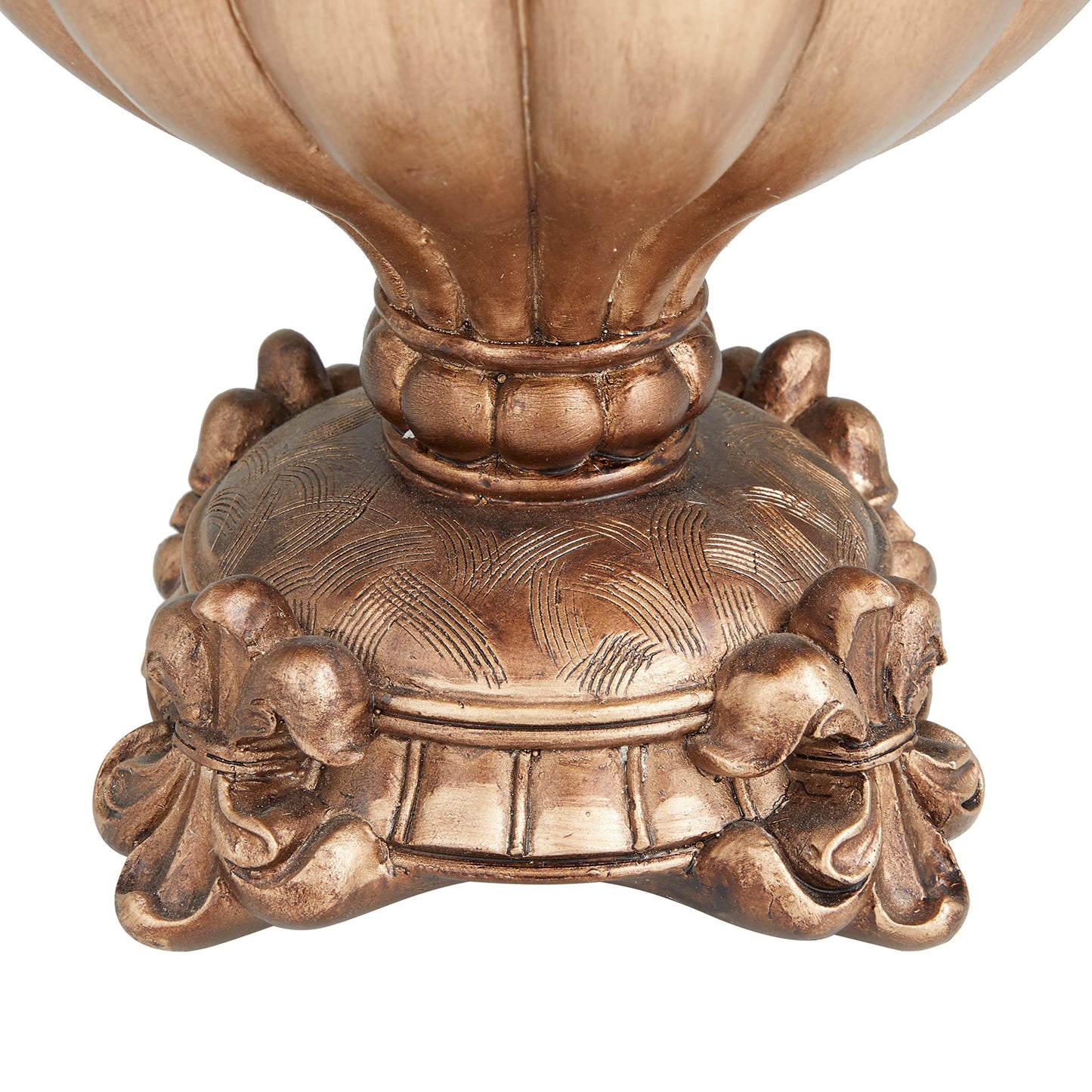 Deco 79 Polystone Solid Decorative Jars, 12" x 8" x 13", Bronze