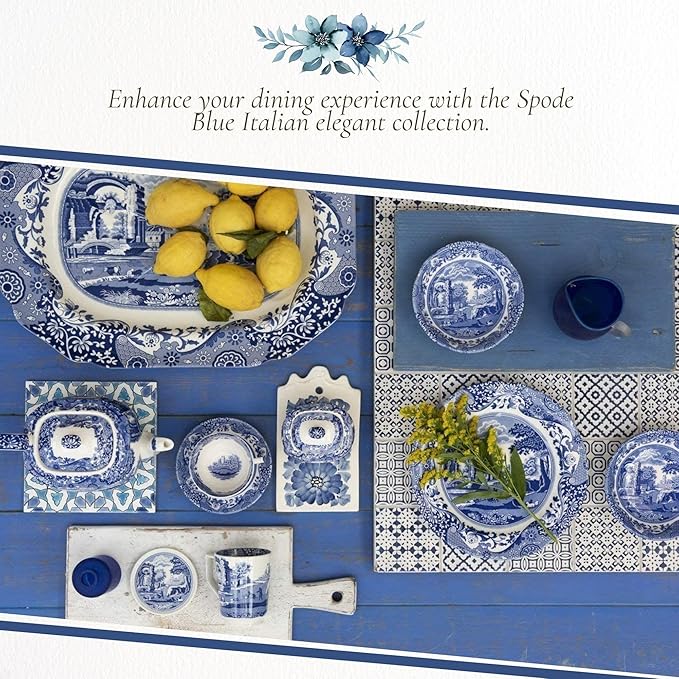 Spode Blue Italian Square Serving Bowl