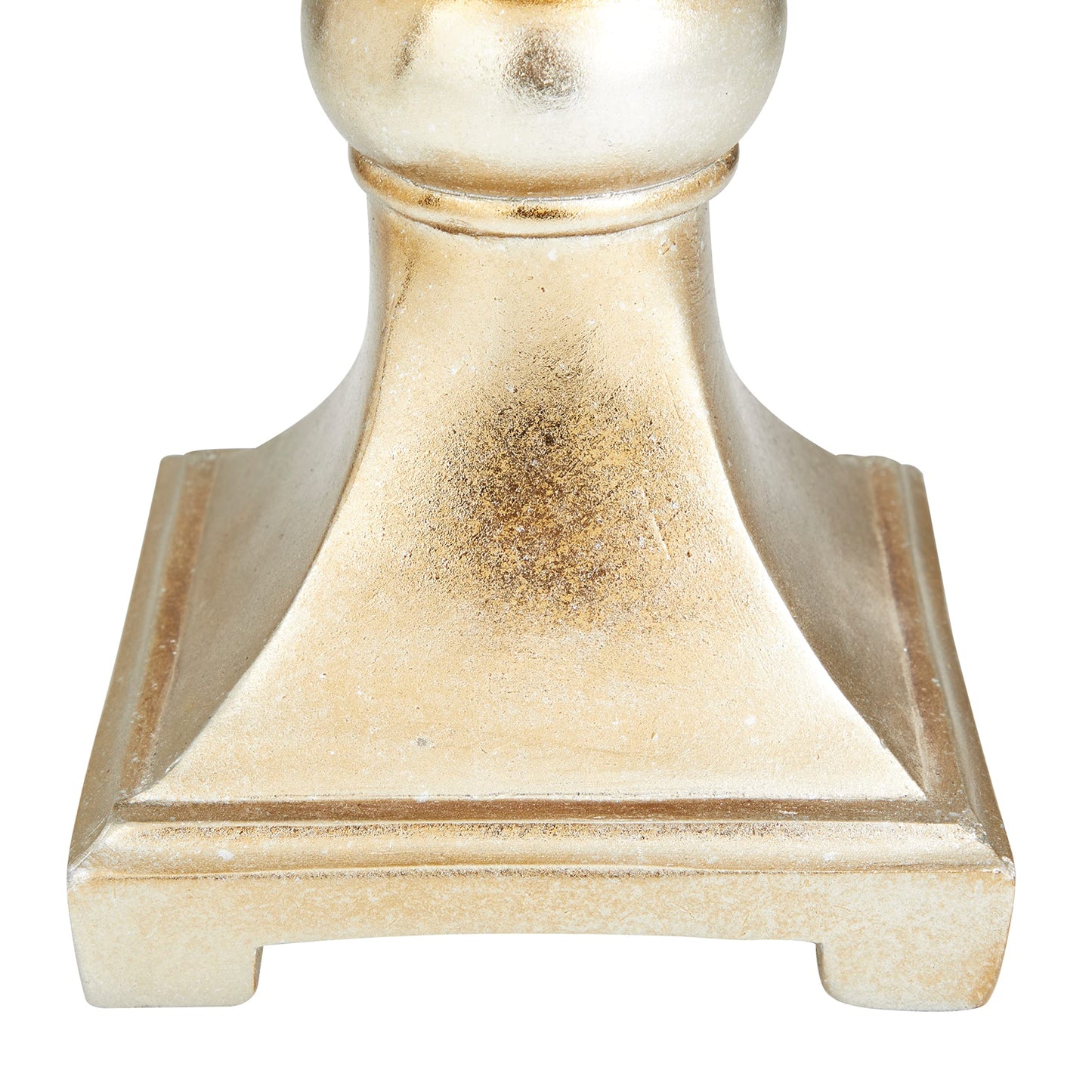 Deco 79 Polystone Solid Decorative Jars, 7" x 7" x 19", Gold