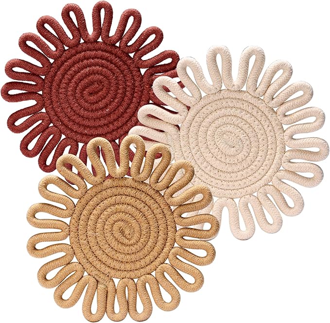 7.5" Trivets for Hot Dishes, 3 Pack Trivets for Hot Pots and Pans