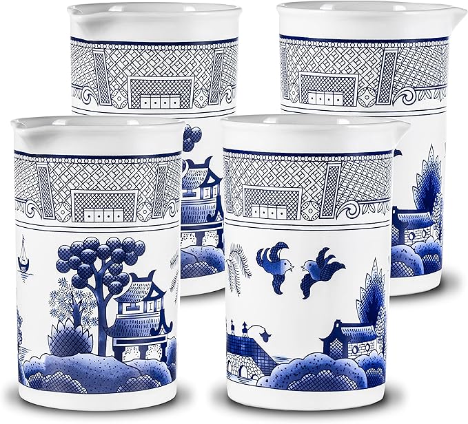 Piña Barware Seamless Professional Porcelain Mixing Glass – 600mL / 20oz (Pineapple Hospitality Pattern, 1-Pack)