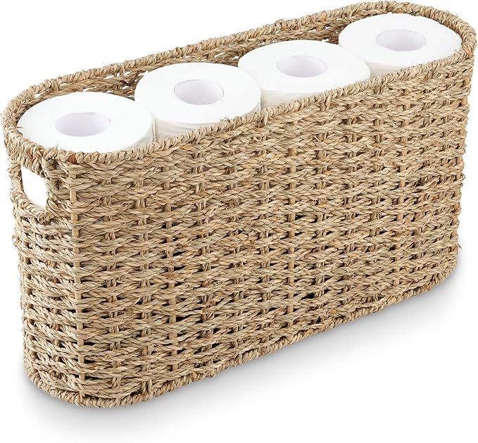 Seagrass Toilet Paper Storage Basket