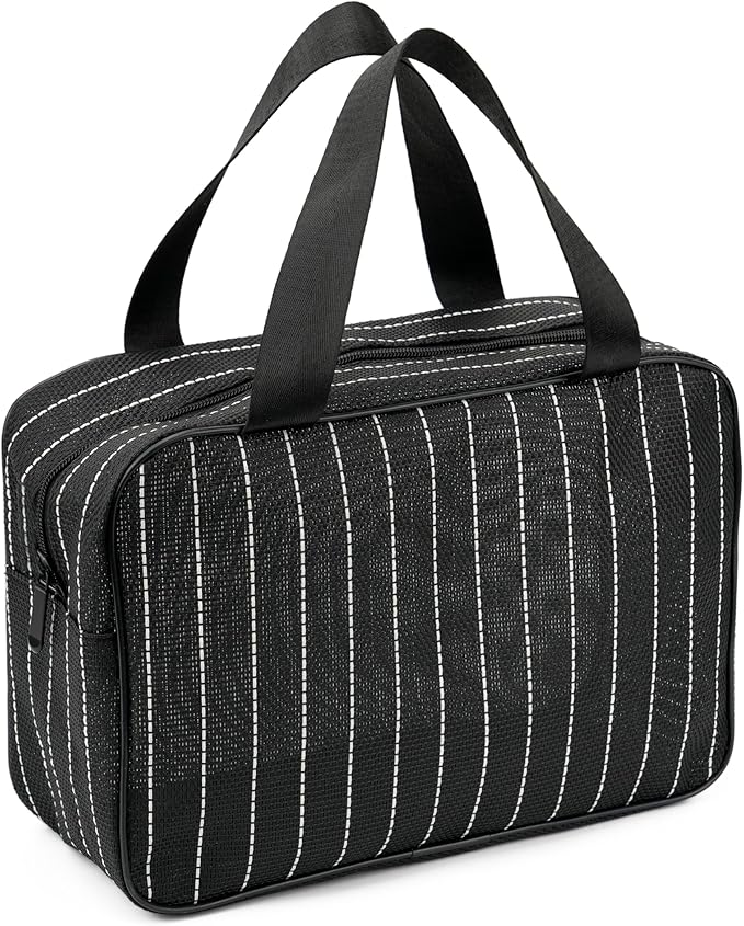 Mesh Shower Caddy Bag for Bathroom Gym Camping Portable Travel Mesh Toiletry Bag for Women Men