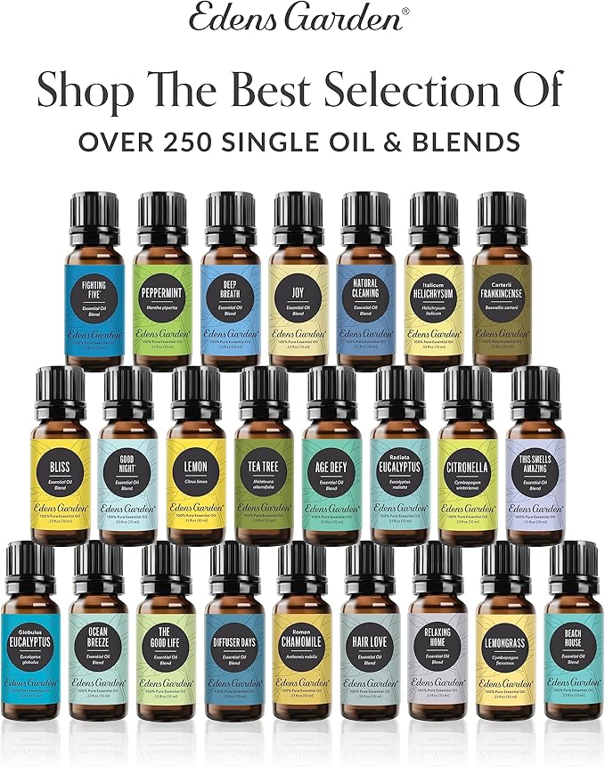 Edens Garden Anxiety Ease Essential Oil Synergy Blend, 100% Pure Therapeutic Grade (Undiluted Natural/Homeopathic Aromatherapy Scented Essential Oil Blends) 10 ml