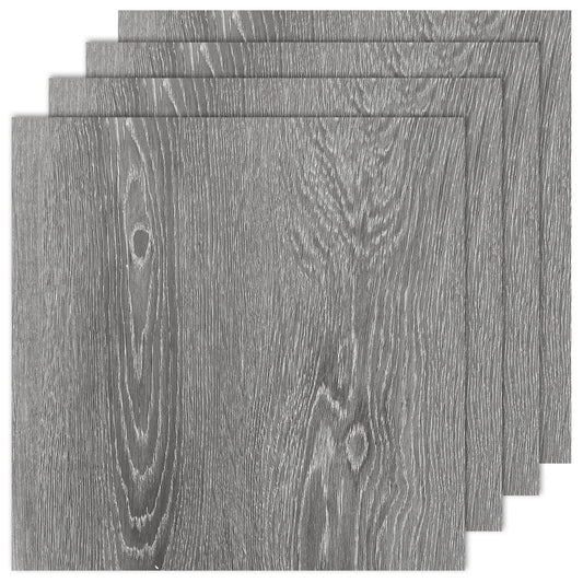 AKOLAFE 40 Sheet Vinyl Flooring 12 x 12 Peel and Stick Floor Tile Waterproof Clearance Vinyl Floor Tiles Wood Grey Self Adhesive Floor Tiles Sticky Laminate Flooring for Bathroom Kitchen Basement RV