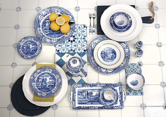 Spode Blue Italian Square Serving Bowl