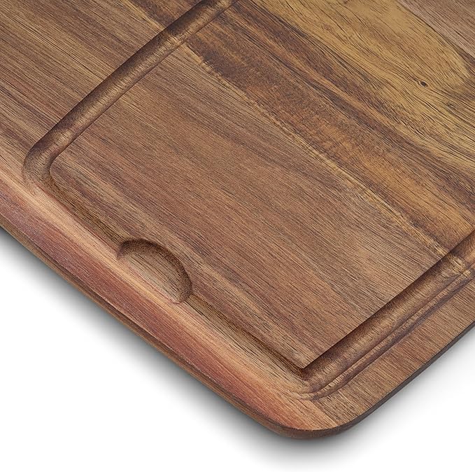 HexClad 4 Pc Bistecca Solid Wood Steak Plate Set
